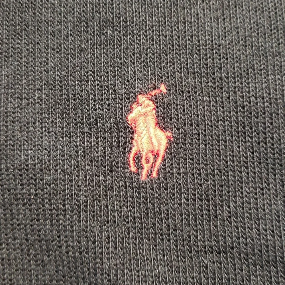 Polo Ralph Lauren Sweater Mens XL Black Long‎ Sleeve 1/4 Zip Pullover Preppy